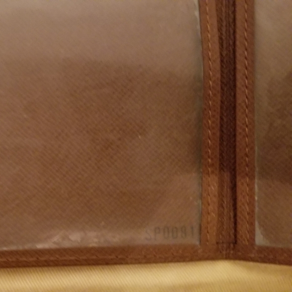 Louis Vuitton (Authentic) Brown Leather Card Holder ID Wallet Case - Picture 5 of 9